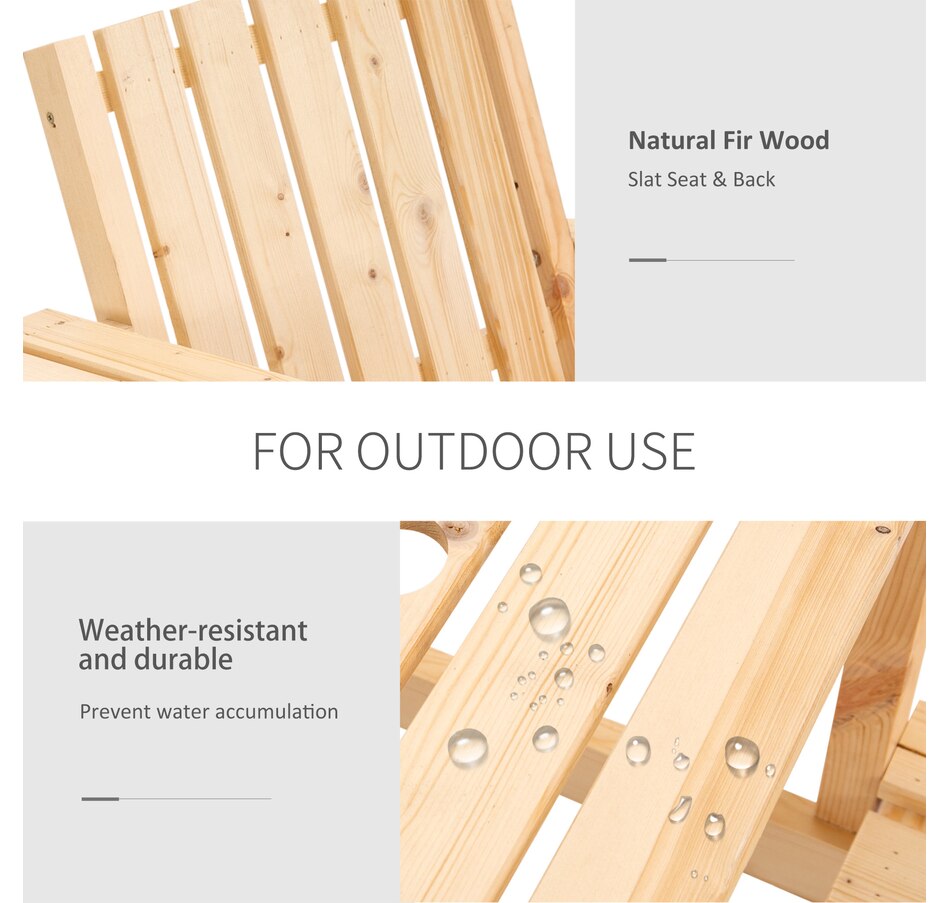 Image 946637_ALTMORE5.jpg, Product 946-637 / Price $149.99, Outsunny 2-Seater Wooden Bench with Middle Table and Umbrella Hole from Outsunny on TSC.ca's Home & Garden department