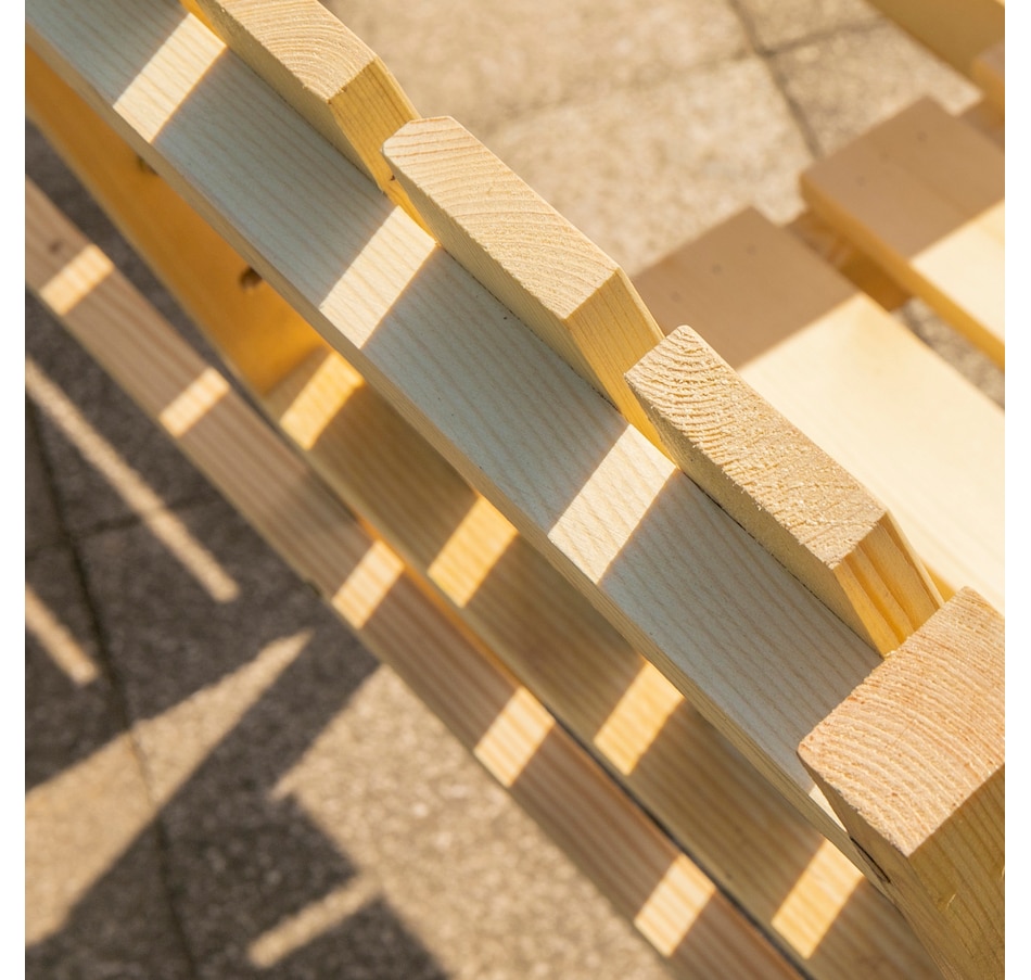 Image 946637_ALTMORE7.jpg, Product 946-637 / Price $149.99, Outsunny 2-Seater Wooden Bench with Middle Table and Umbrella Hole from Outsunny on TSC.ca's Home & Garden department