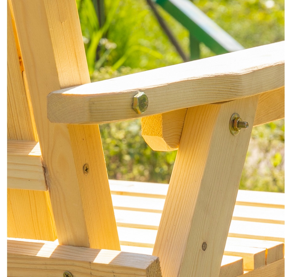 Image 946637_ALTMORE8.jpg, Product 946-637 / Price $149.99, Outsunny 2-Seater Wooden Bench with Middle Table and Umbrella Hole from Outsunny on TSC.ca's Home & Garden department