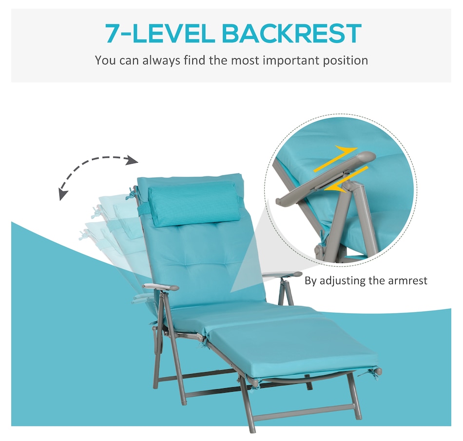 Image 946652_ALTMORE25.jpg, Product 946-652 / Price $139.99 - $144.99, Outsunny Outdoor Folding Chaise Lounge Chair Recliner from Outsunny on TSC.ca's Home & Garden department