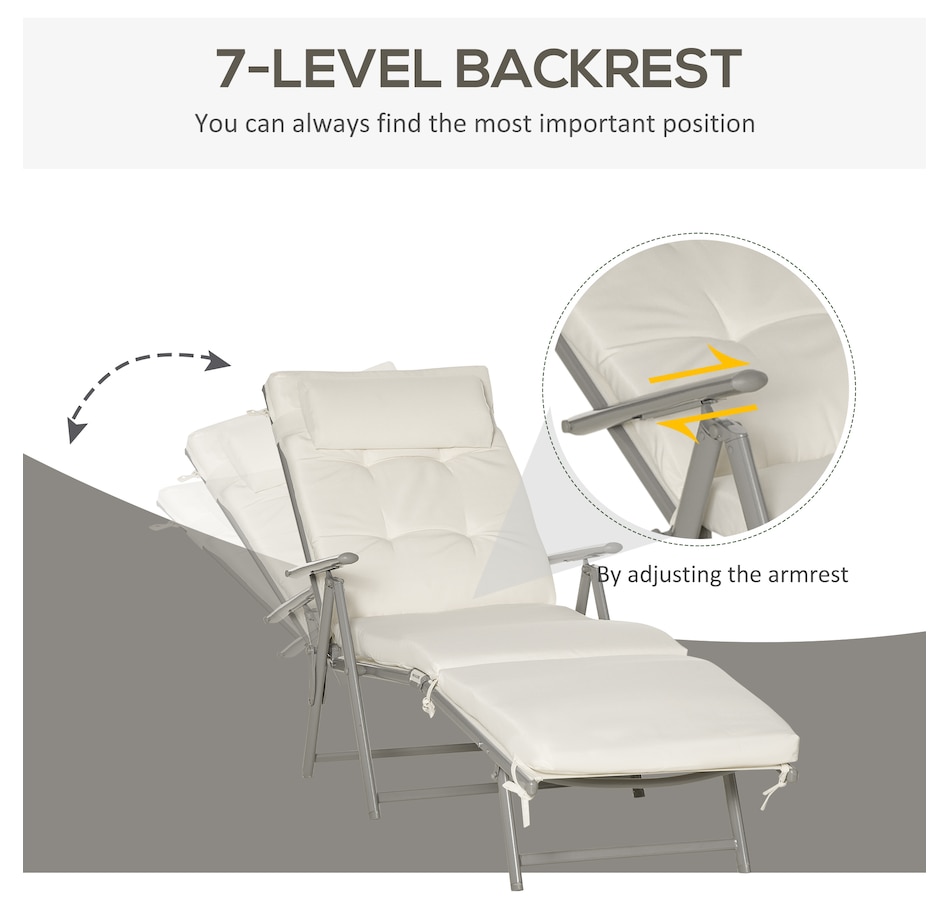 Image 946652_ALTMORE3.jpg, Product 946-652 / Price $139.99 - $144.99, Outsunny Outdoor Folding Chaise Lounge Chair Recliner from Outsunny on TSC.ca's Home & Garden department