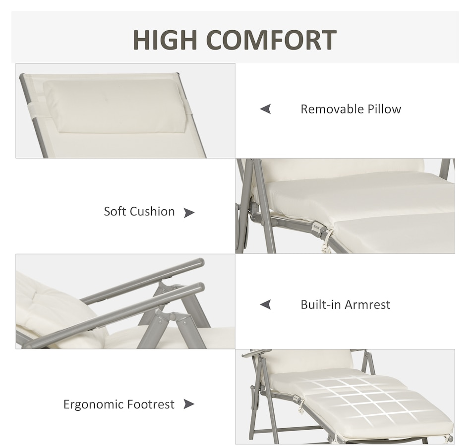 Image 946652_ALTMORE4.jpg, Product 946-652 / Price $139.99 - $144.99, Outsunny Outdoor Folding Chaise Lounge Chair Recliner from Outsunny on TSC.ca's Home & Garden department