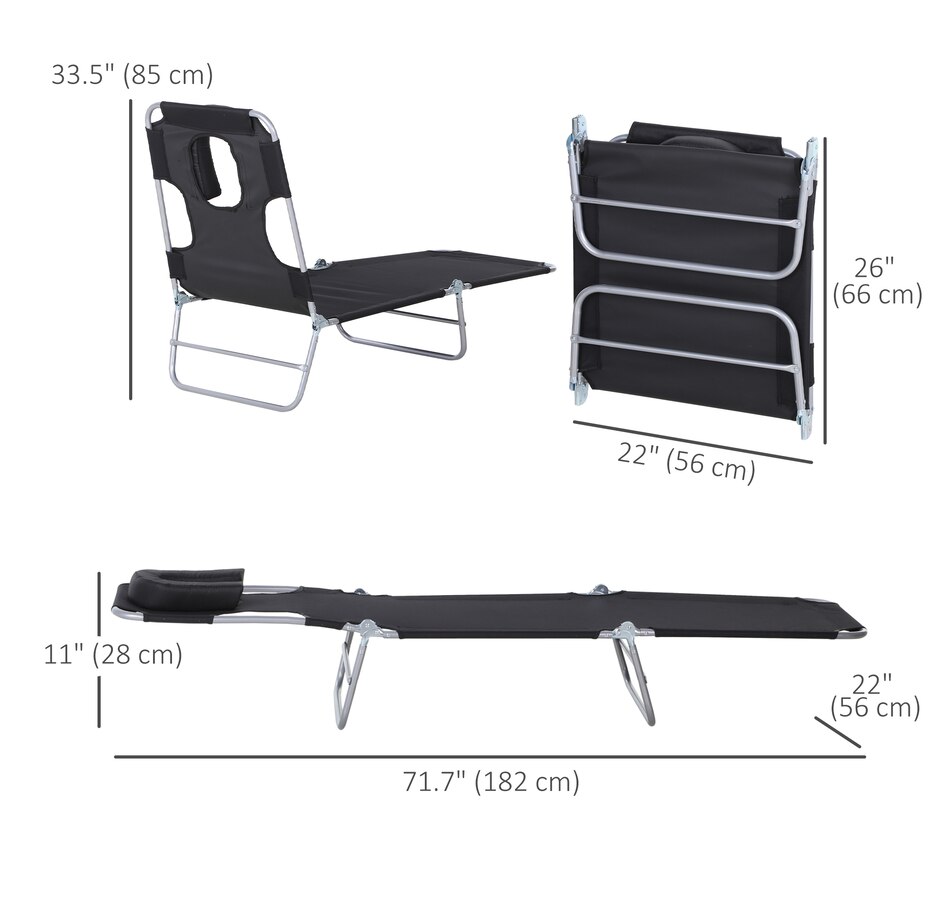 Image 946657_ALTMORE2.jpg, Product 946-657 / Price $72.99 - $76.99, Outsunny Outdoor Lounge Chair from Outsunny on TSC.ca's Home & Garden department