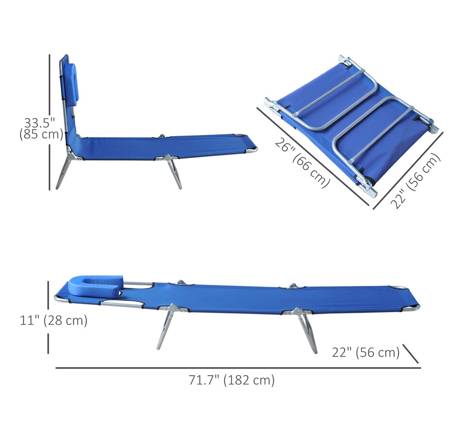 Image 946657_ALTMORE25.jpg, Product 946-657 / Price $72.99 - $76.99, Outsunny Outdoor Lounge Chair from Outsunny on TSC.ca's Home & Garden department