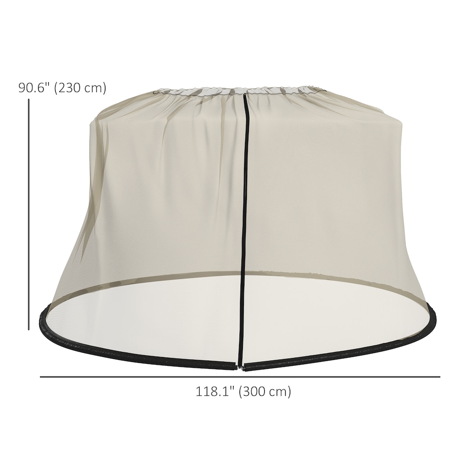 Image 946667_ALTMORE2.jpg, Product 946-667 / Price $42.99, Outsunny 7.5FT Umbrella Screen Mosquito Net, Umbrella Cover Netting from Outsunny on TSC.ca's Home & Garden department
