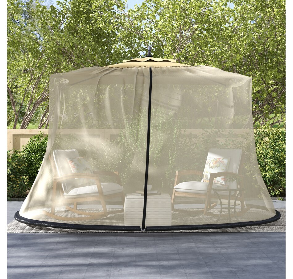 Image 946667_ALTMORE6.jpg, Product 946-667 / Price $42.99, Outsunny 7.5FT Umbrella Screen Mosquito Net, Umbrella Cover Netting from Outsunny on TSC.ca's Home & Garden department