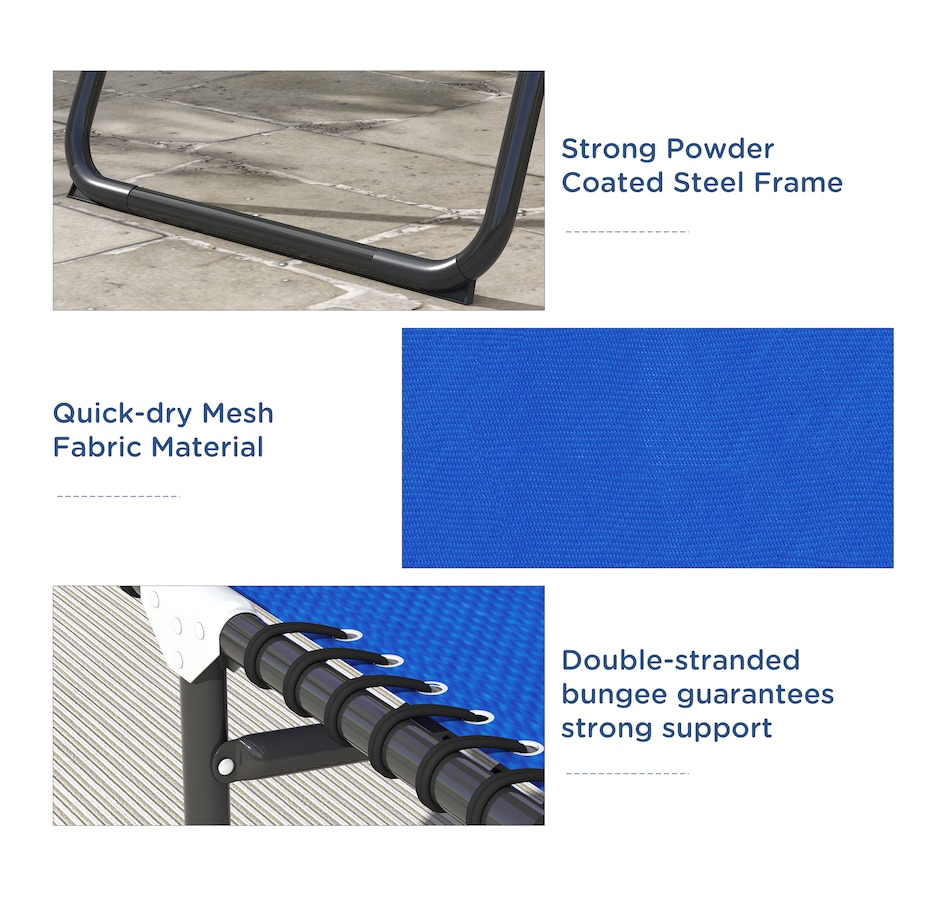 Image 946685_ALTMORE4.jpg, Product 946-685 / Price $129.99, Outsunny 2 PCs Folding Lounge Chairs, Chaise Lounges with Headrest Blue from Outsunny on TSC.ca's Home & Garden department