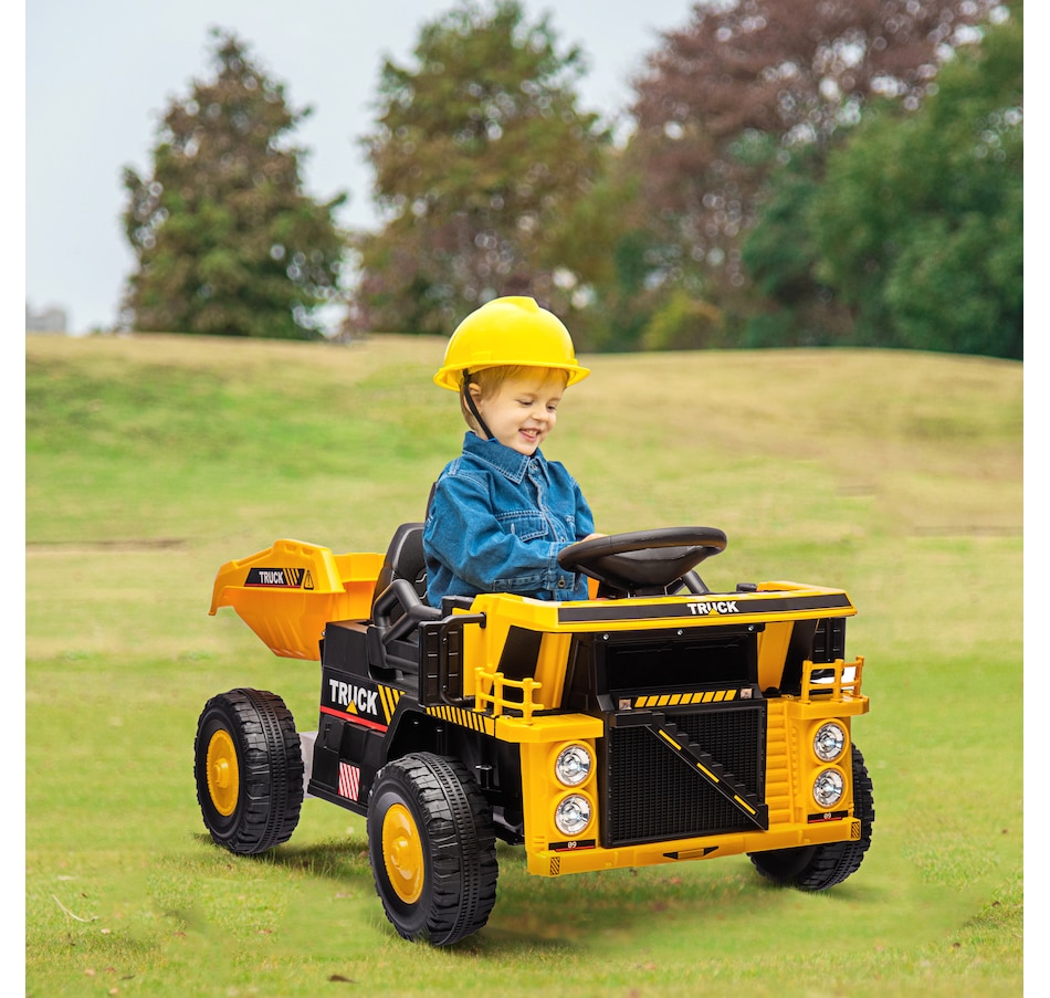 Image 946694_ALTMORE2.jpg, Product 946-694 / Price $239.99, Qaba 12V Kids Ride On Dump Truck from Qaba on TSC.ca's Toys & Hobbies department
