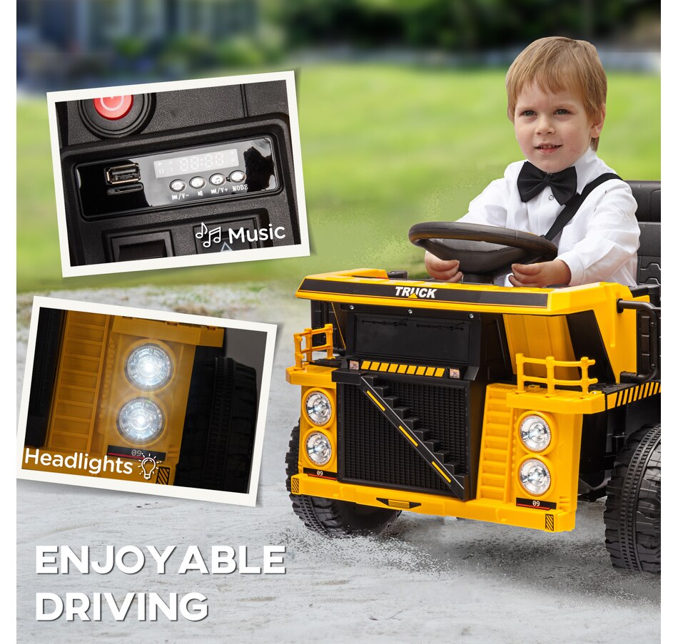 Image 946694_ALTMORE7.jpg, Product 946-694 / Price $239.99, Qaba 12V Kids Ride On Dump Truck from Qaba on TSC.ca's Toys & Hobbies department