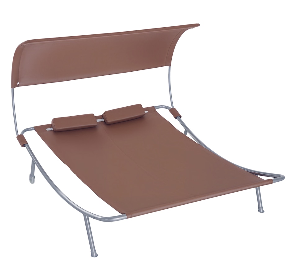 Image 946713_ST01.png, Product 946-713 / Price $129.99, Outsunny 79" Outdoor Lounge Chair with Canopy from Outsunny on TSC.ca's Home & Garden department
