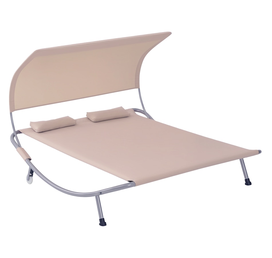 Image 946713_ST02.png, Product 946-713 / Price $129.99, Outsunny 79" Outdoor Lounge Chair with Canopy from Outsunny on TSC.ca's Home & Garden department