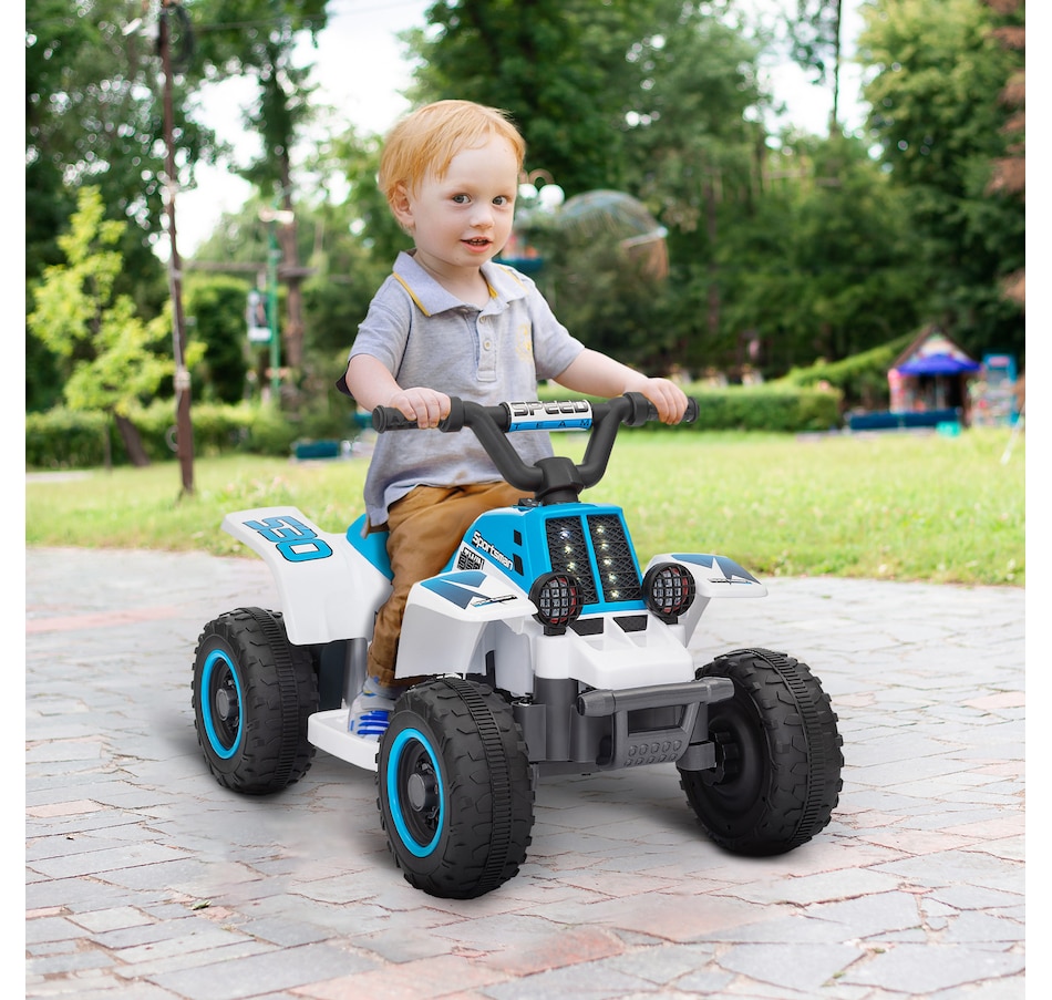 Image 946717_ALTMORE11.jpg, Product 946-717 / Price $92.99 - $99.99, Qaba 6V Kids ATV Quad, 4 Wheeler Battery Powered Electric Ride on Car from Qaba on TSC.ca's Toys & Hobbies department