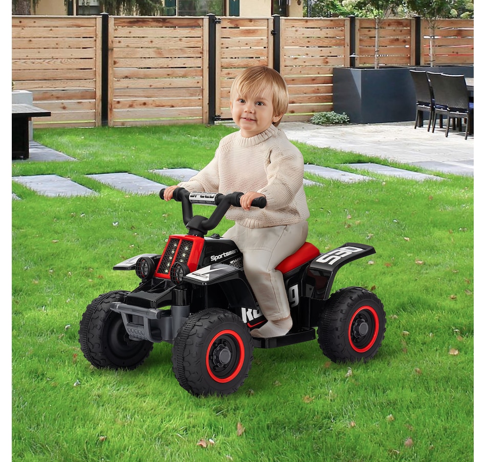 Image 946717_ALTMORE2.jpg, Product 946-717 / Price $92.99 - $99.99, Qaba 6V Kids ATV Quad, 4 Wheeler Battery Powered Electric Ride on Car from Qaba on TSC.ca's Toys & Hobbies department