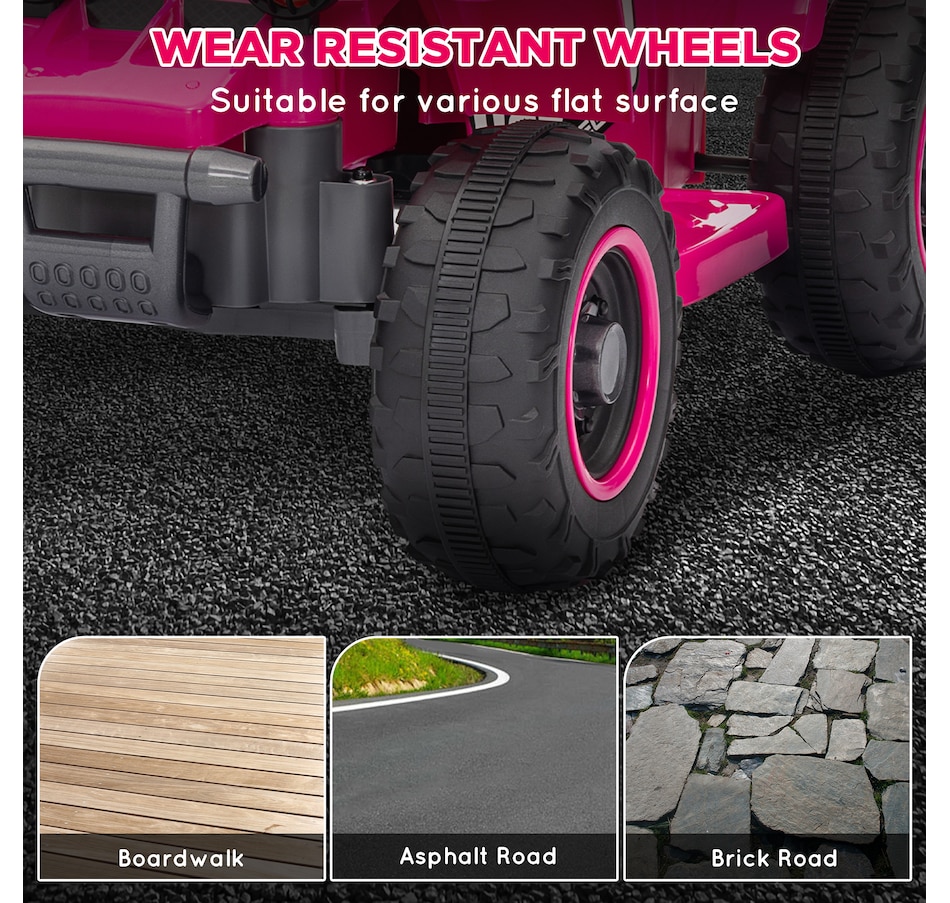 Image 946717_ALTMORE24.jpg, Product 946-717 / Price $92.99 - $99.99, Qaba 6V Kids ATV Quad, 4 Wheeler Battery Powered Electric Ride on Car from Qaba on TSC.ca's Toys & Hobbies department