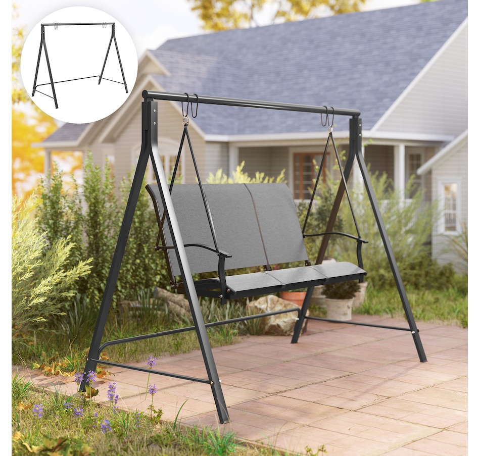 Image 946730_ALTMORE13.jpg, Product 946-730 / Price $112.99, Outsunny Metal Porch Swing Stand from Outsunny on TSC.ca's Home & Garden department