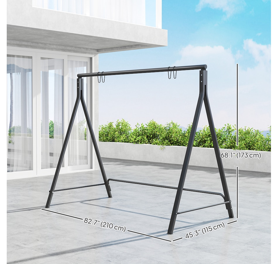 Image 946730_ALTMORE9.jpg, Product 946-730 / Price $112.99, Outsunny Metal Porch Swing Stand from Outsunny on TSC.ca's Home & Garden department