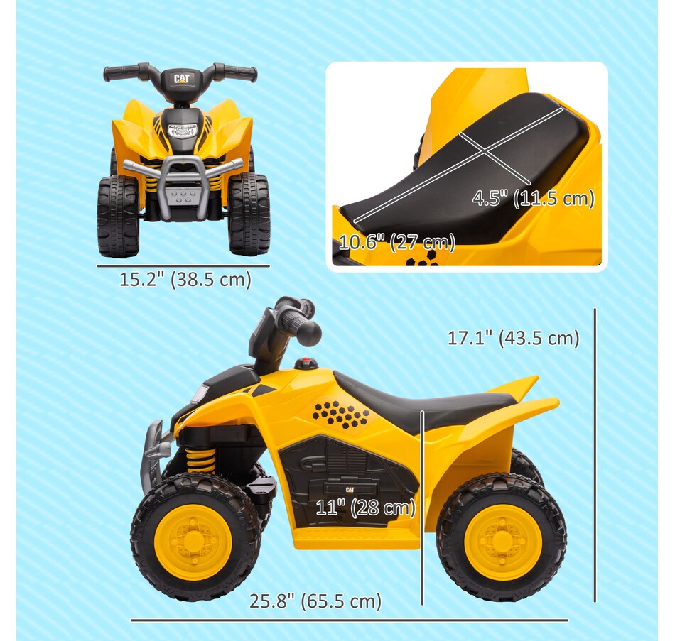 Image 946744_ALTMORE11.jpg, Product 946-744 / Price $82.99, Qaba 6V Licensed Kids ATV w/ Horn, for 18-36 Months from Qaba on TSC.ca's Toys & Hobbies department