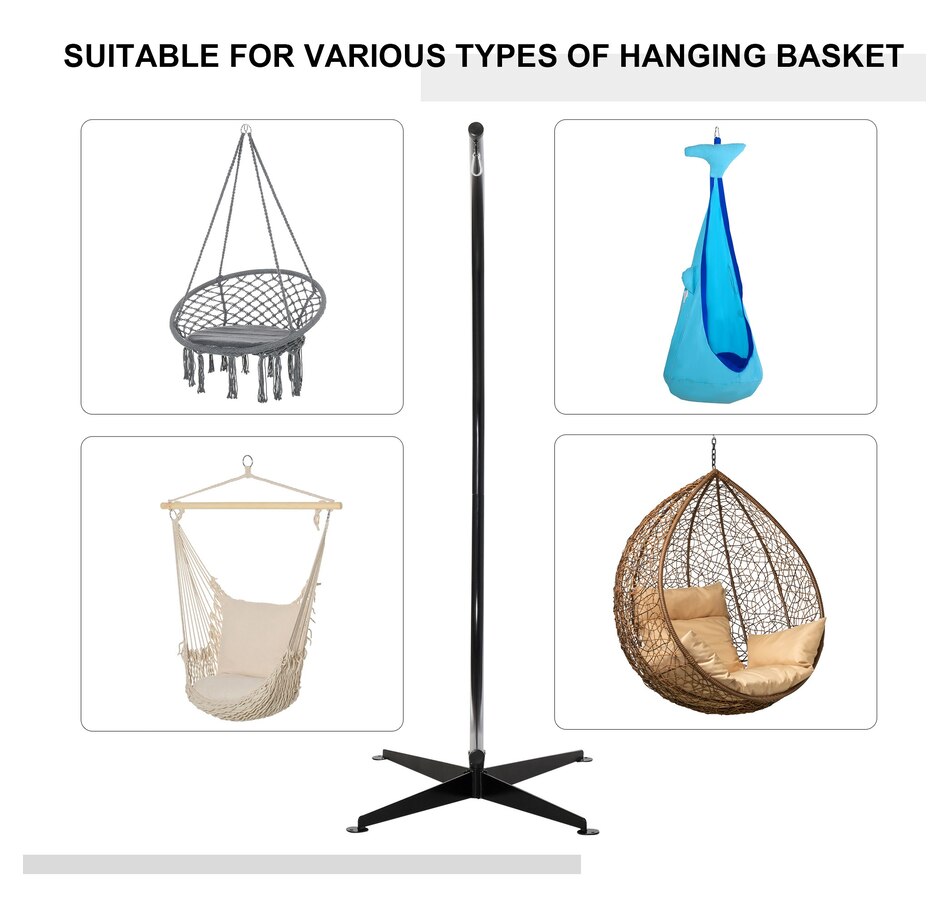 Image 946782_ALTMORE5.jpg, Product 946-782 / Price $144.99, Outsunny Hanging Hammock Stand from Outsunny on TSC.ca's Home & Garden department