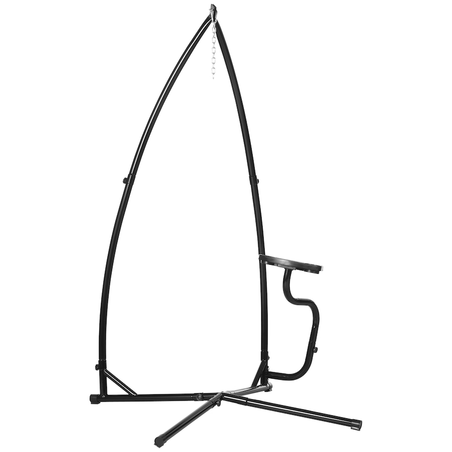Image 946791.jpg, Product 946-791 / Price $109.99, Outsunny Hammock Chair Stand for with Tray Indoor Outdoor Porch Patio Black from Outsunny on TSC.ca's Home & Garden department