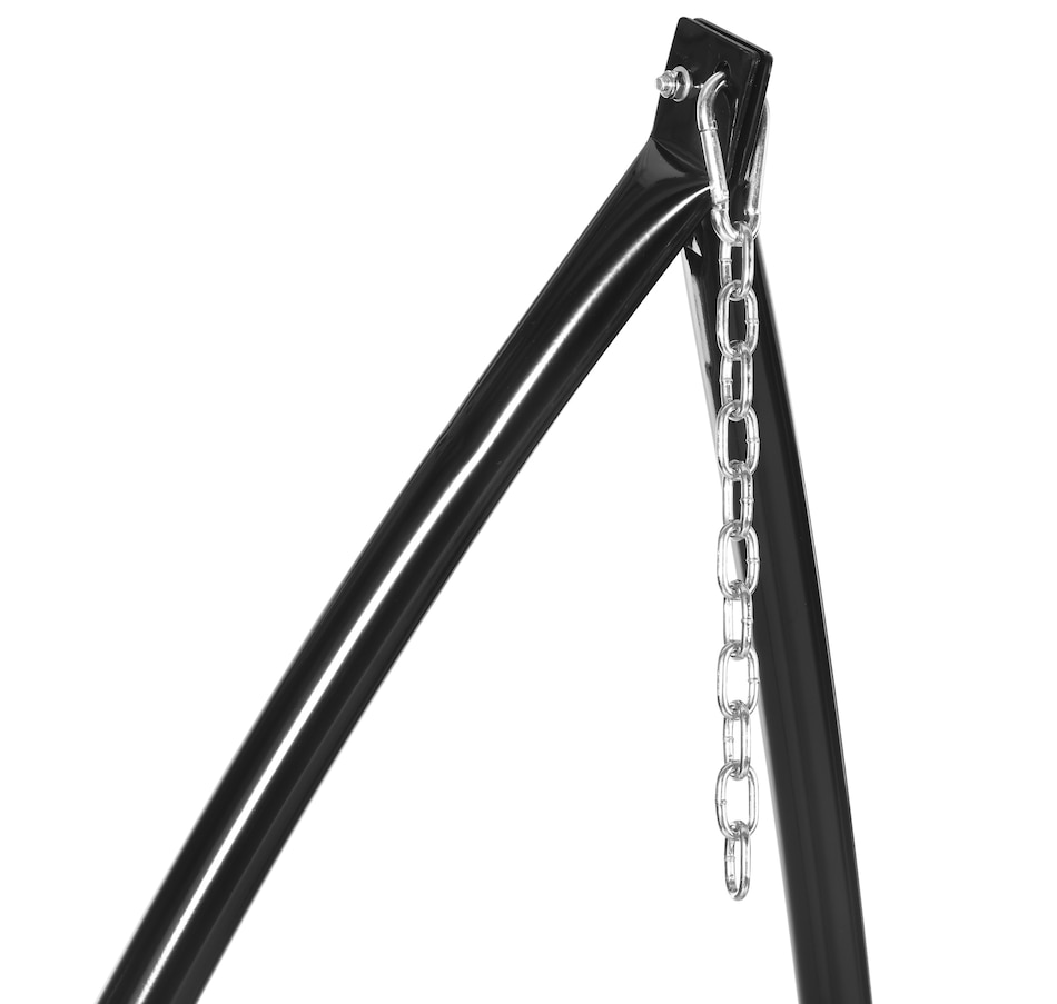 Image 946791_ALTMORE7.jpg, Product 946-791 / Price $134.99, Outsunny Hammock Chair Stand for with Tray Indoor Outdoor Porch Patio Black from Outsunny on TSC.ca's Home & Garden department