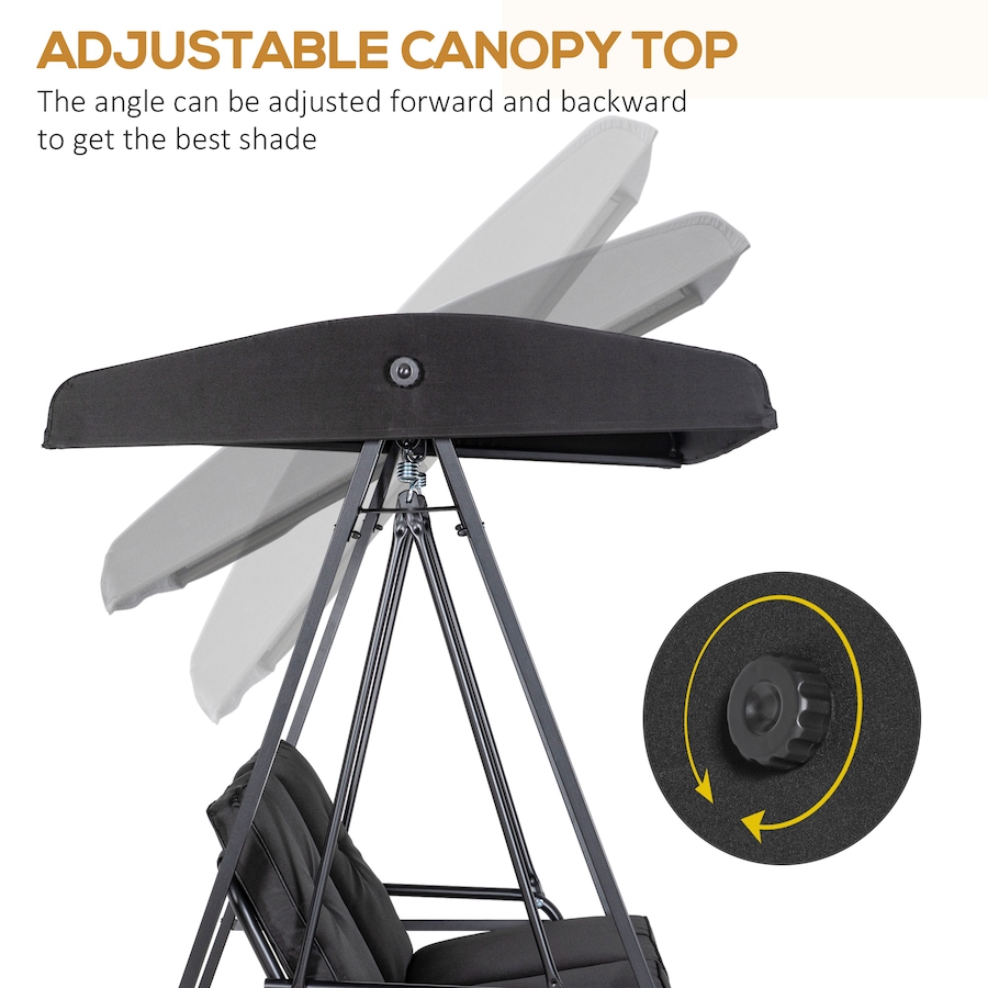 Image 946809_ALTMORE11.jpg, Product 946-809 / Price $251.99 - $289.99, Outsunny 2 Seater Outdoor Swing Chair Hammock Bench Cushioned Seat from Outsunny on TSC.ca's Home & Garden department