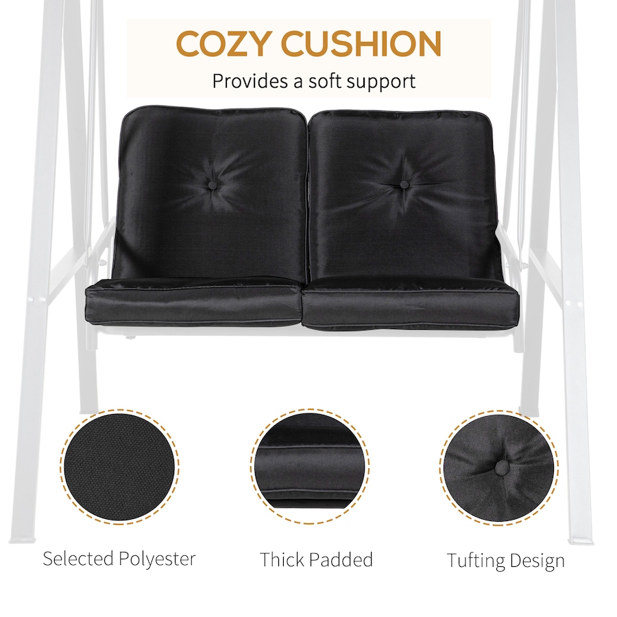 Image 946809_ALTMORE12.jpg, Product 946-809 / Price $251.99 - $289.99, Outsunny 2 Seater Outdoor Swing Chair Hammock Bench Cushioned Seat from Outsunny on TSC.ca's Home & Garden department