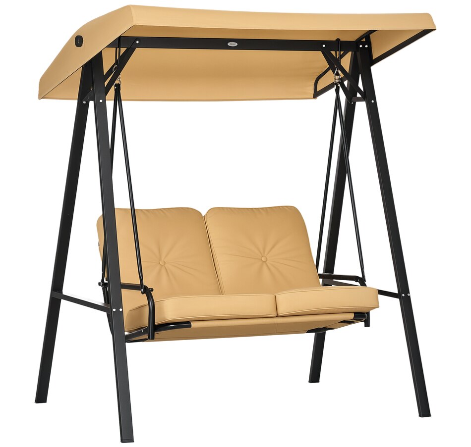 Image 946809_ST01.png, Product 946-809 / Price $224.99 - $234.99, Outsunny 2 Seater Outdoor Swing Chair Hammock Bench Cushioned Seat from Outsunny on TSC.ca's Home & Garden department