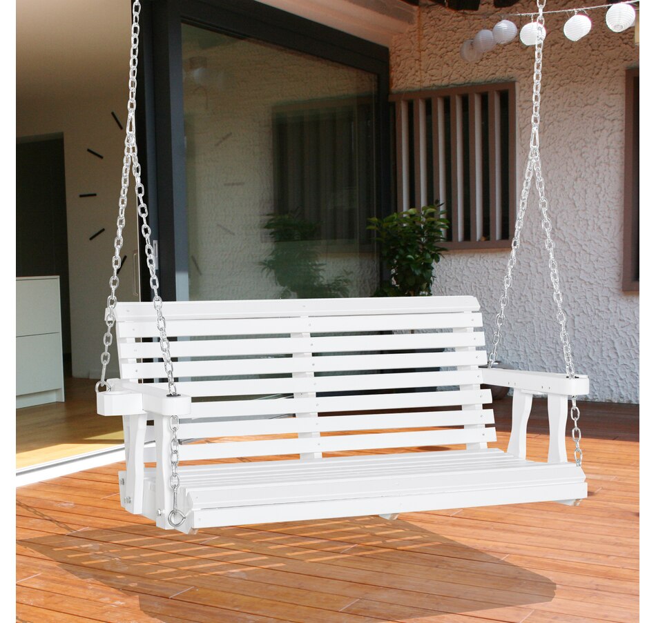 Image 946813_ALTMORE1.jpg, Product 946-813 / Price $179.99 - $204.99, Outsunny 2 Seater Porch Swing Chair with Cup Holder and Chains from Outsunny on TSC.ca's Home & Garden department