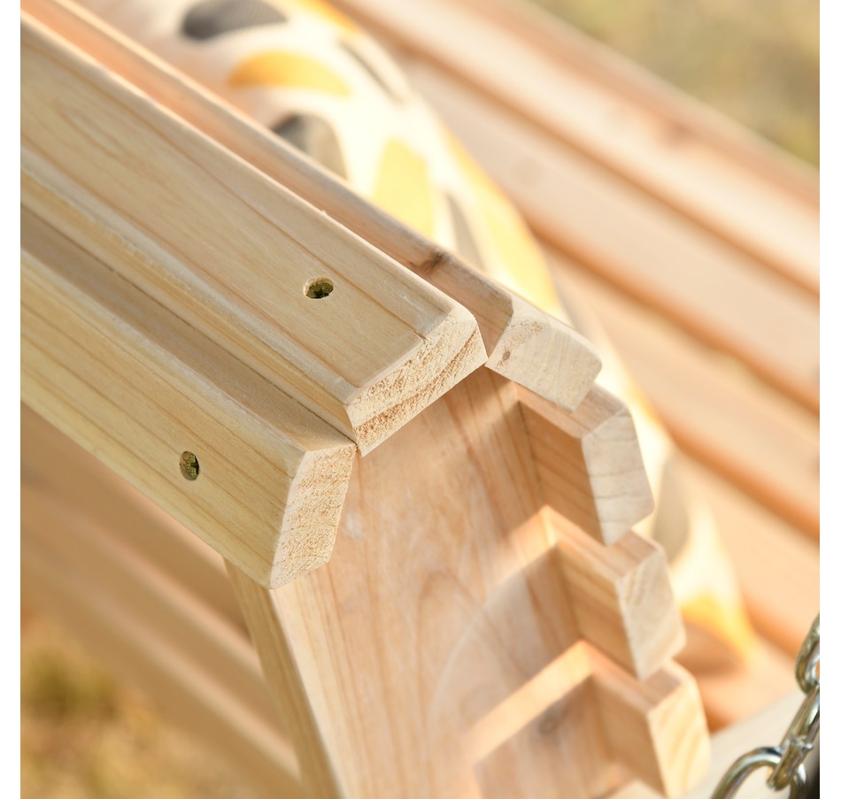 Image 946813_ALTMORE15.jpg, Product 946-813 / Price $179.99 - $204.99, Outsunny 2 Seater Porch Swing Chair with Cup Holder and Chains from Outsunny on TSC.ca's Home & Garden department