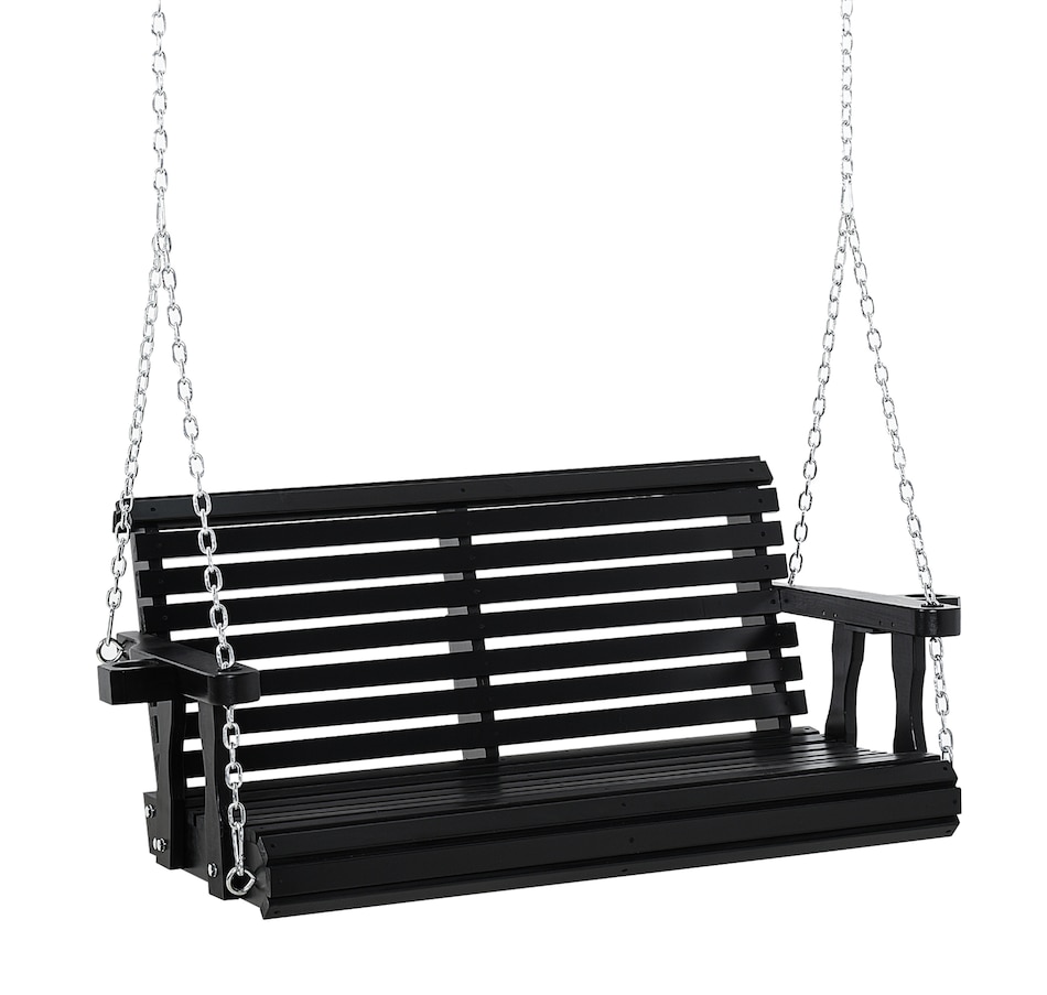 Image 946813_ST03.jpg, Product 946-813 / Price $179.99 - $204.99, Outsunny 2 Seater Porch Swing Chair with Cup Holder and Chains from Outsunny on TSC.ca's Home & Garden department