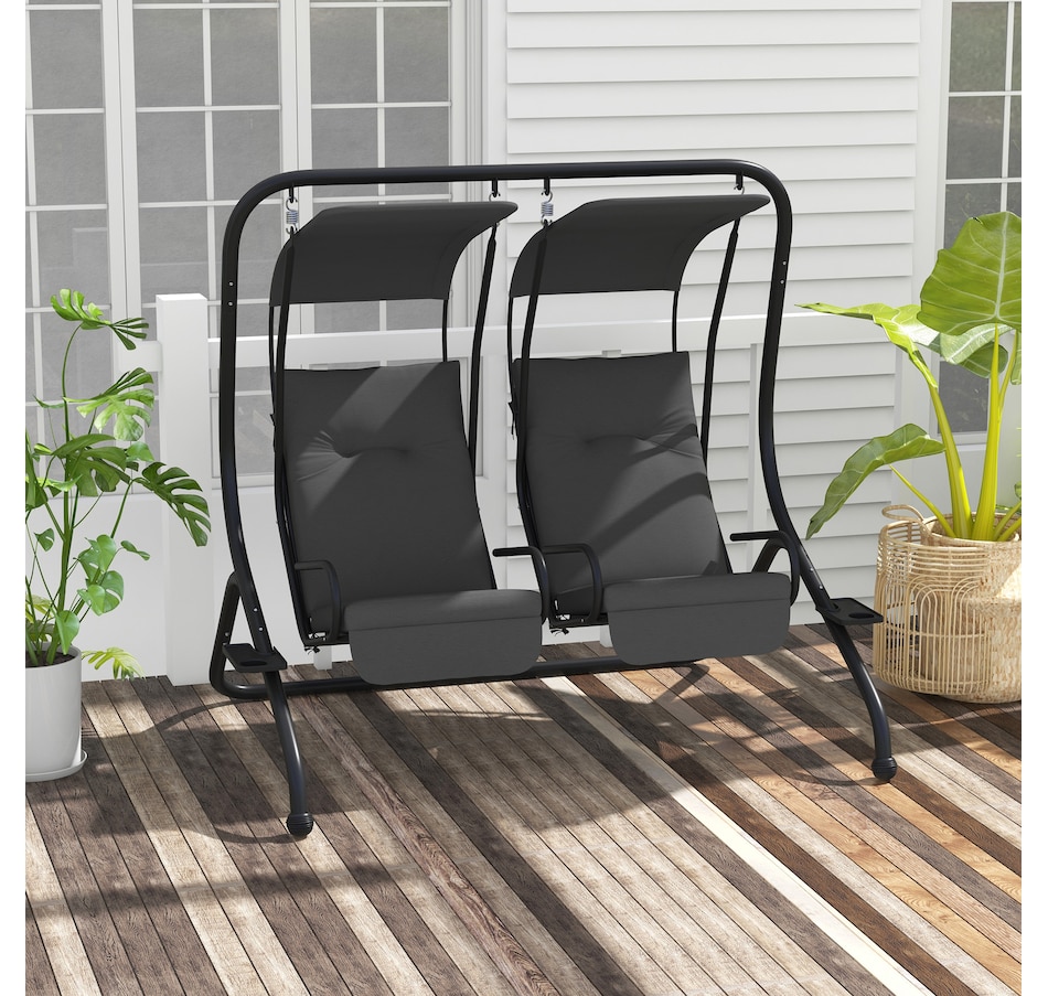 Image 946814_ALTMORE1.jpg, Product 946-814 / Price $299.99 - $318.99, Outsunny Luxury Patio Swing Metal Outdoor Porch Swing Chair from Outsunny on TSC.ca's Home & Garden department