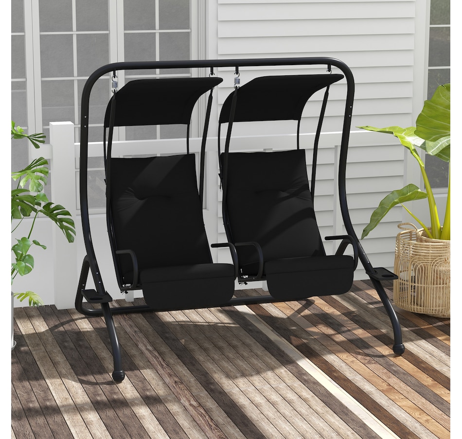 Image 946814_ALTMORE9.jpg, Product 946-814 / Price $299.99 - $318.99, Outsunny Luxury Patio Swing Metal Outdoor Porch Swing Chair from Outsunny on TSC.ca's Home & Garden department