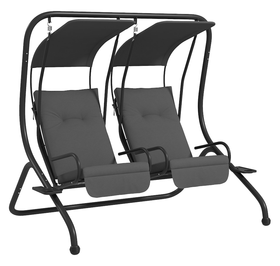 Image 946814_ST01.jpg, Product 946-814 / Price $299.99 - $318.99, Outsunny Luxury Patio Swing Metal Outdoor Porch Swing Chair from Outsunny on TSC.ca's Home & Garden department