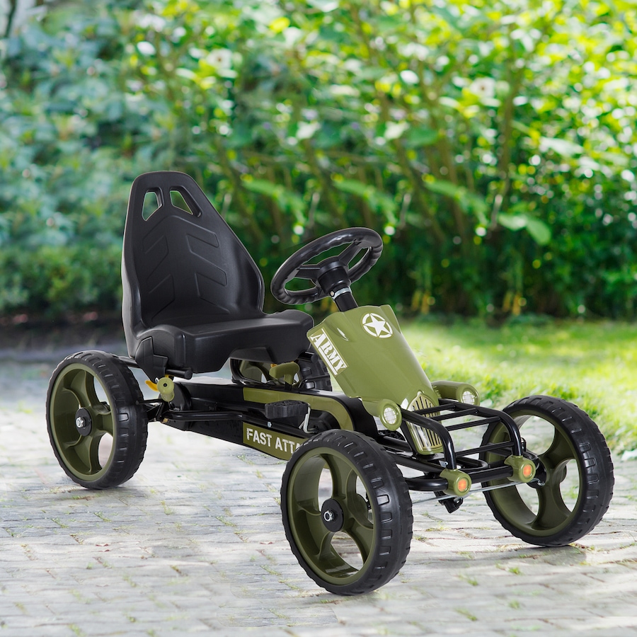 Image 946828_ALTMORE10.jpg, Product 946-828 / Price $149.99, Aosom Ride-on Pedal Go Kart with Adjustable Seat and Hand Brake, Green from Aosom on TSC.ca's Toys & Hobbies department