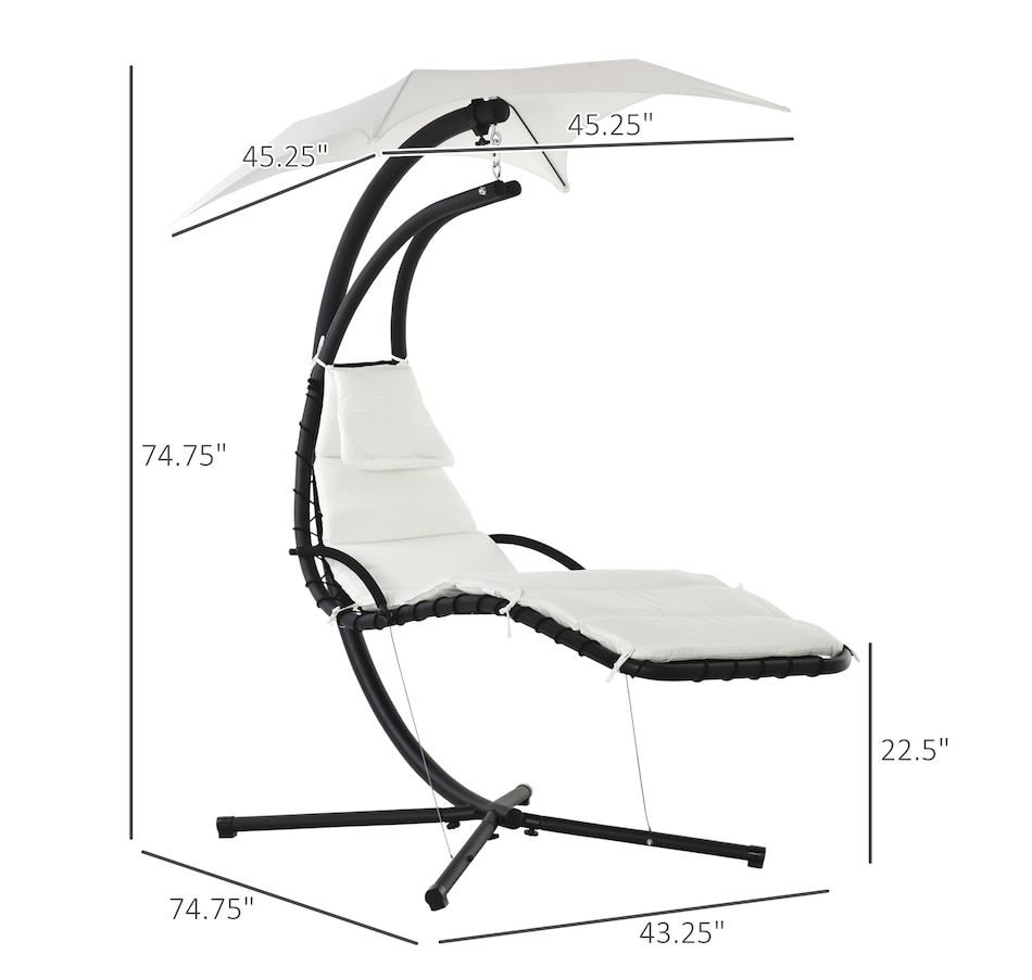 Image 946831_ALTMORE10.jpg, Product 946-831 / Price $209.99, Outsunny Outdoor Hammock Chair with Stand from Outsunny on TSC.ca's Home & Garden department