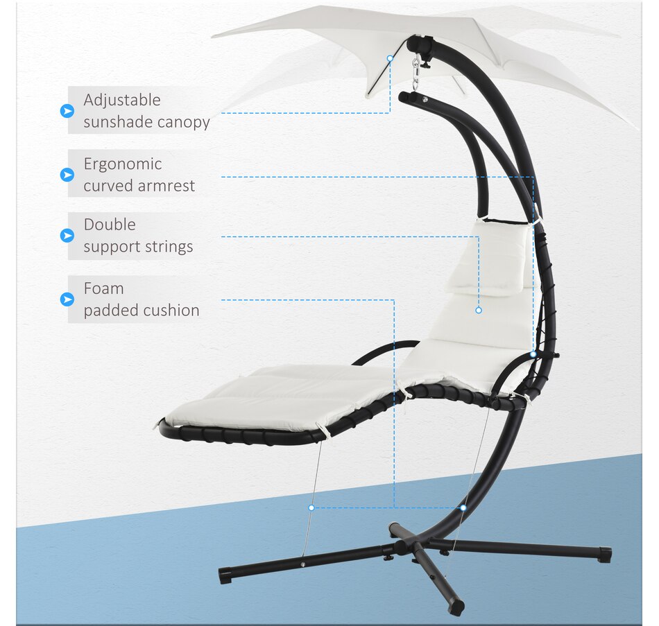 Image 946831_ALTMORE11.jpg, Product 946-831 / Price $209.99, Outsunny Outdoor Hammock Chair with Stand from Outsunny on TSC.ca's Home & Garden department