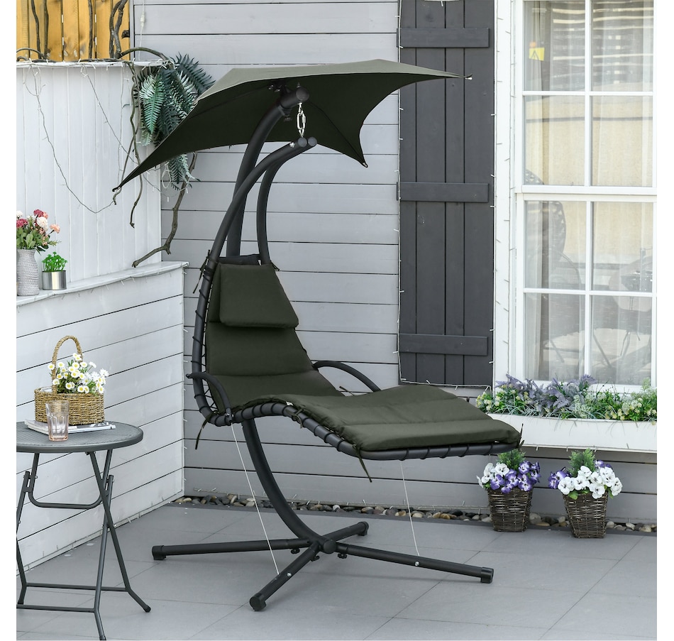 Image 946831_ALTMORE17.jpg, Product 946-831 / Price $209.99, Outsunny Outdoor Hammock Chair with Stand from Outsunny on TSC.ca's Home & Garden department