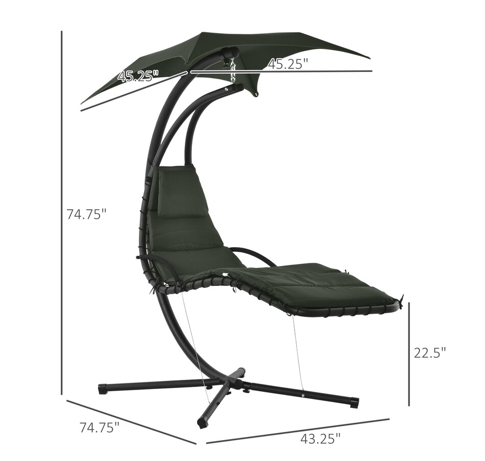 Image 946831_ALTMORE18.jpg, Product 946-831 / Price $209.99, Outsunny Outdoor Hammock Chair with Stand from Outsunny on TSC.ca's Home & Garden department