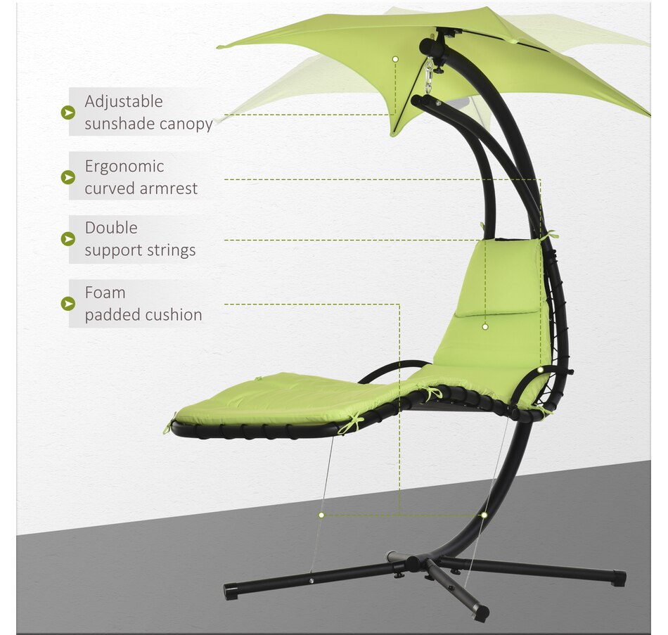 Image 946831_ALTMORE27.jpg, Product 946-831 / Price $209.99, Outsunny Outdoor Hammock Chair with Stand from Outsunny on TSC.ca's Home & Garden department