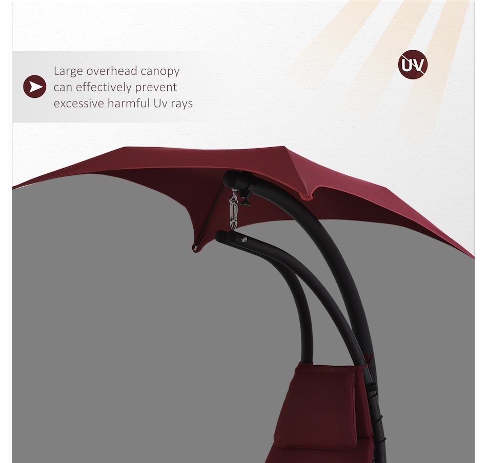 Image 946831_ALTMORE4.jpg, Product 946-831 / Price $209.99, Outsunny Outdoor Hammock Chair with Stand from Outsunny on TSC.ca's Home & Garden department