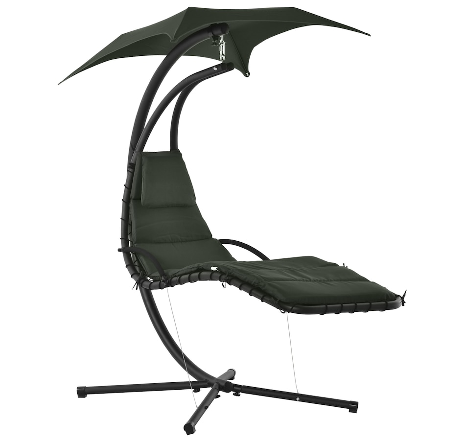 Image 946831_ST03.jpg, Product 946-831 / Price $209.99, Outsunny Outdoor Hammock Chair with Stand from Outsunny on TSC.ca's Home & Garden department
