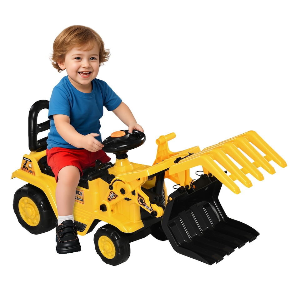Aosom Kids Ride-on Excavator with Grabber