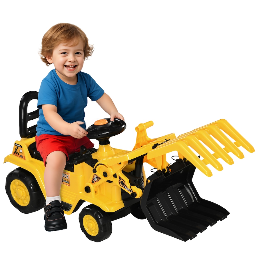 Image 946835.jpg, Product 946-835 / Price $66.99, Aosom Kids Ride-on Excavator with Grabber, Sound and Storage for Age 2-4 from Aosom on TSC.ca's Toys & Hobbies department