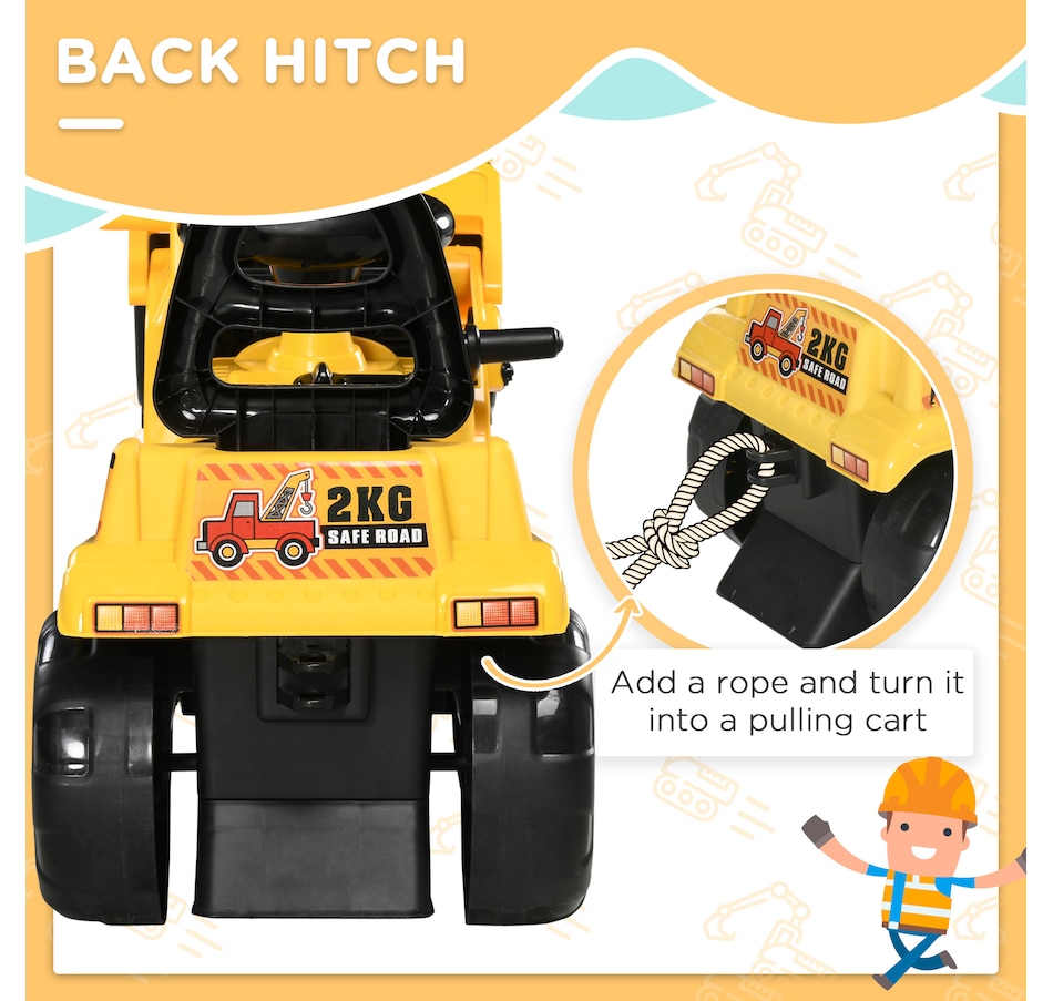 Image 946835_ALTMORE16.jpg, Product 946-835 / Price $65.99, Aosom Kids Ride-on Excavator with Grabber from Aosom on TSC.ca's Toys & Hobbies department