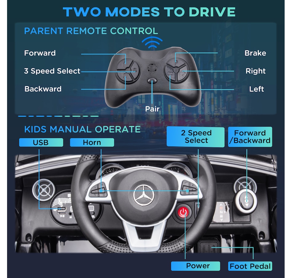 Image 946841_ALTMORE40.jpg, Product 946-841 / Price $182.78 - $216.99, Aosom 12V Kids Electric Ride On Car with Parent Remote Control Pink from Aosom on TSC.ca's Toys & Hobbies department