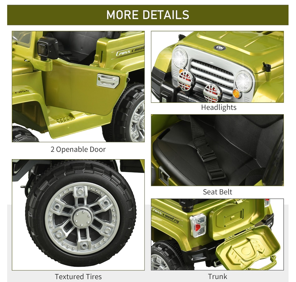 Image 946857_ALTMORE16.jpg, Product 946-857 / Price $199.99, Aosom 12V Kids Electric Ride On Car Toy Truck with Remote Control from Aosom on TSC.ca's Toys & Hobbies department