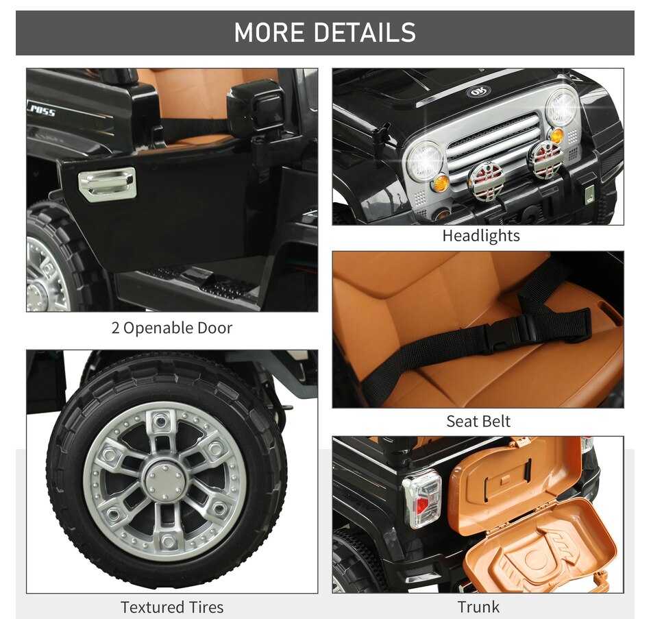 Image 946857_ALTMORE23.jpg, Product 946-857 / Price $199.99, Aosom 12V Kids Electric Ride On Car Toy Truck with Remote Control from Aosom on TSC.ca's Toys & Hobbies department