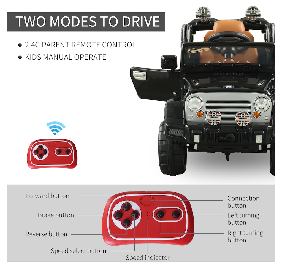 Image 946857_ALTMORE24.jpg, Product 946-857 / Price $199.99, Aosom 12V Kids Electric Ride On Car Toy Truck with Remote Control from Aosom on TSC.ca's Toys & Hobbies department