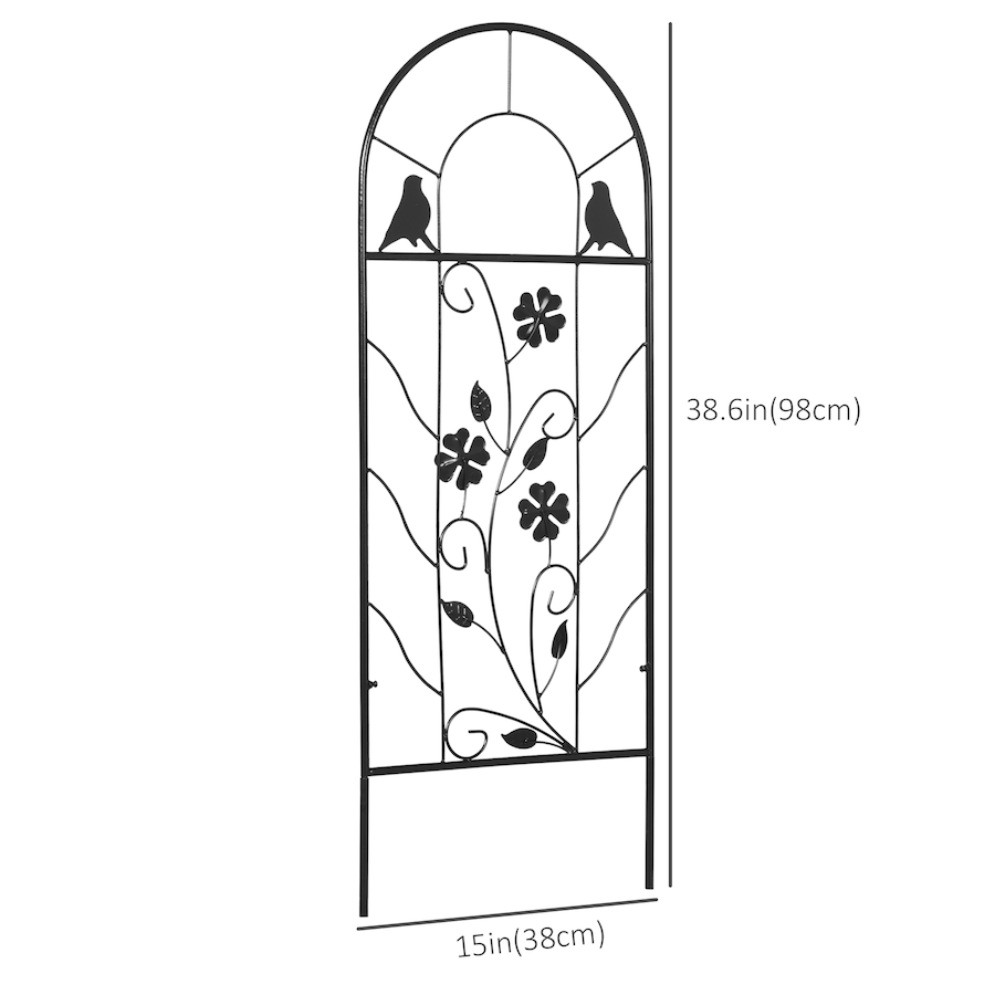 Image 946868_ALTMORE2.jpg, Product 946-868 / Price $54.99, Outsunny Garden Trellis with Birds for Climbing Plants, 2 Pack, 39" Tall from Outsunny on TSC.ca's Home & Garden department