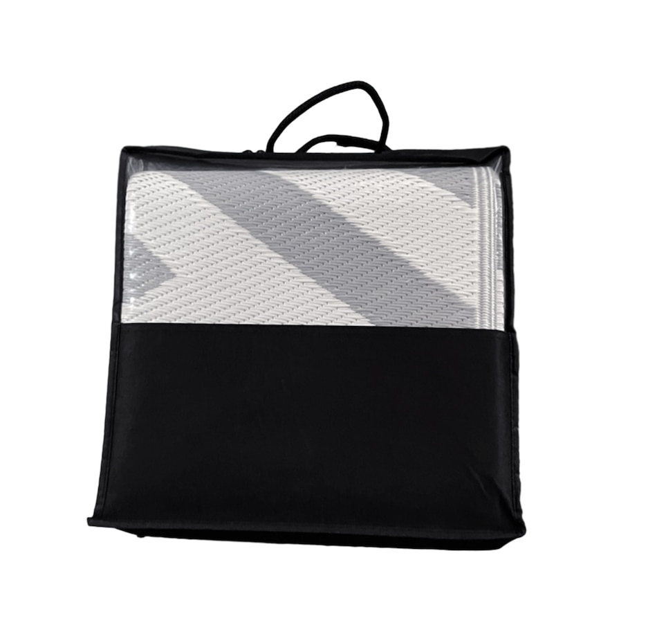 Image 946869_ALTMORE8.jpg, Product 946-869 / Price $38.99, Reversible Outdoor RV Rug, 6' x 9' Patio Floor Mat, Grey and Cream from Outsunny on TSC.ca's Home & Garden department